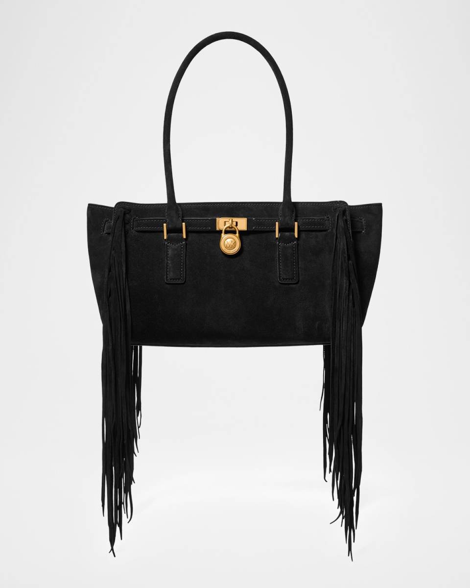 Hamilton Small Fringe Suede Tote Bag